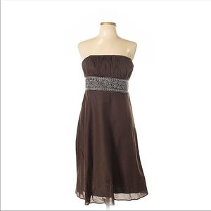 3/$20 Ann Taylor loft Y2K inspired strapless dress cotton